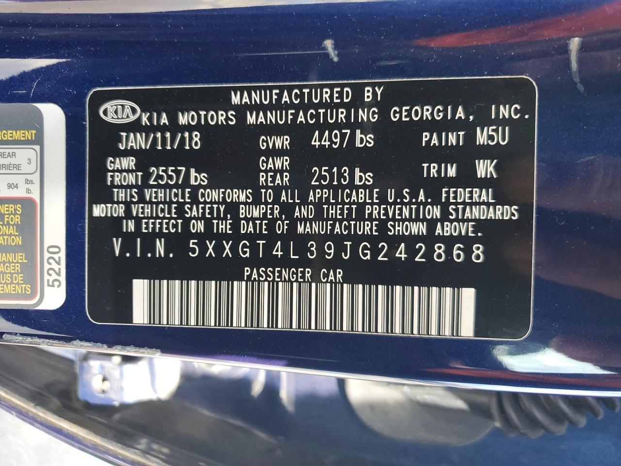 2018 KIA OPTIMA