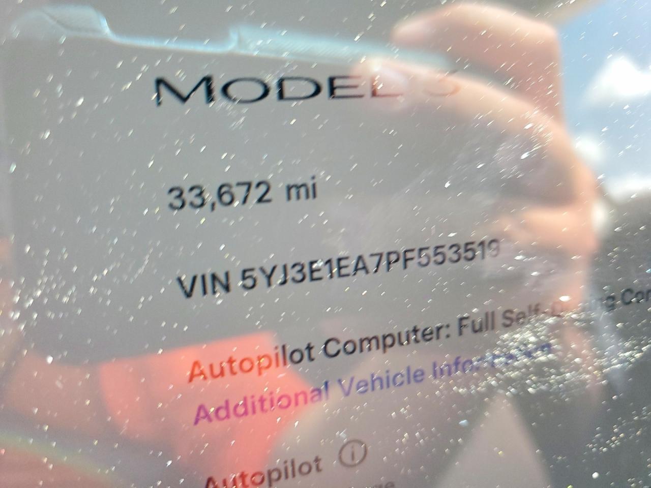 2023 TESLA MODEL 3