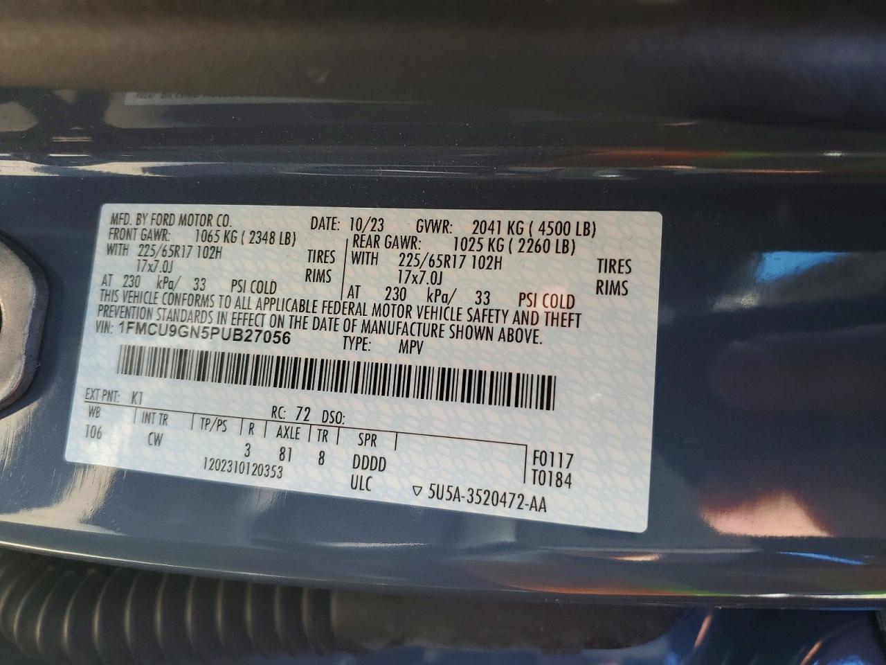 2023 FORD ESCAPE