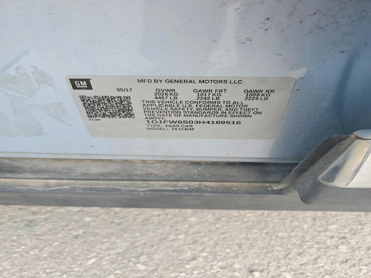 2017 CHEVROLET Bolt EV