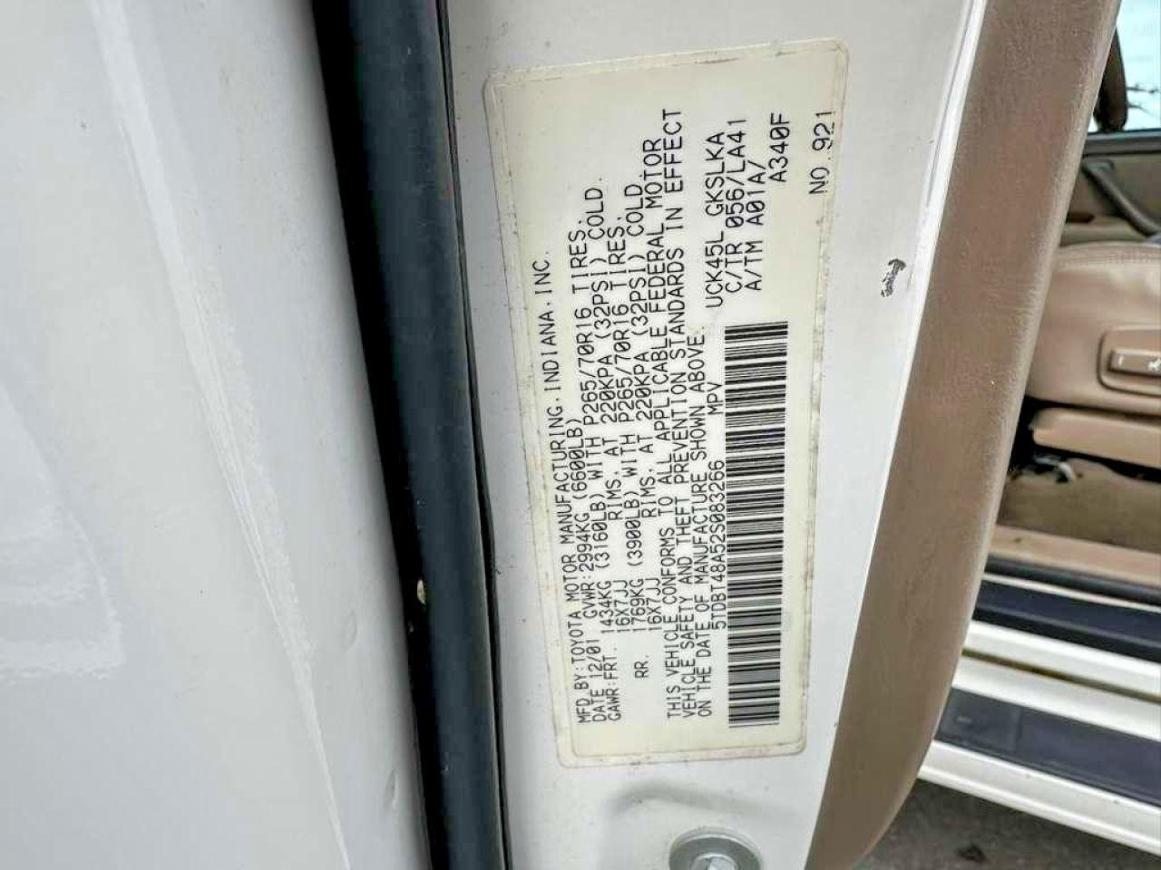 2002 TOYOTA Sequoia