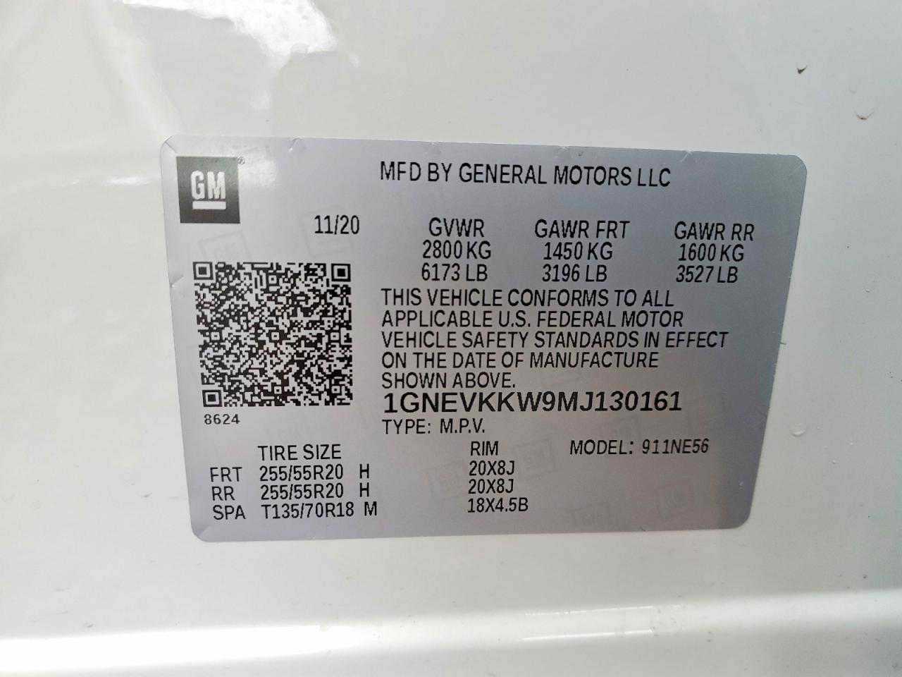 2021 CHEVROLET TRAVERSE