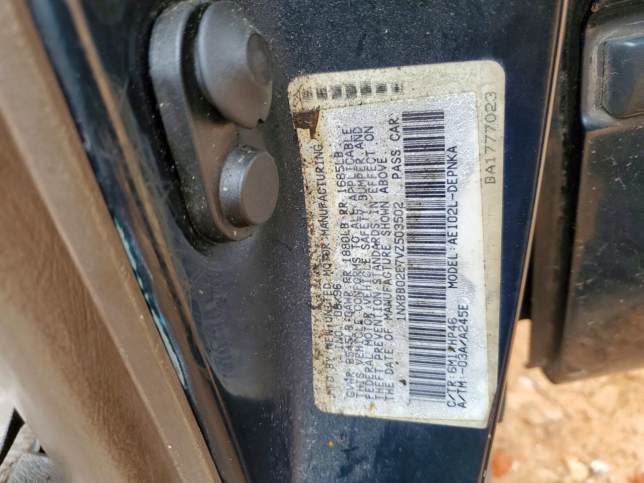 1997 TOYOTA COROLLA