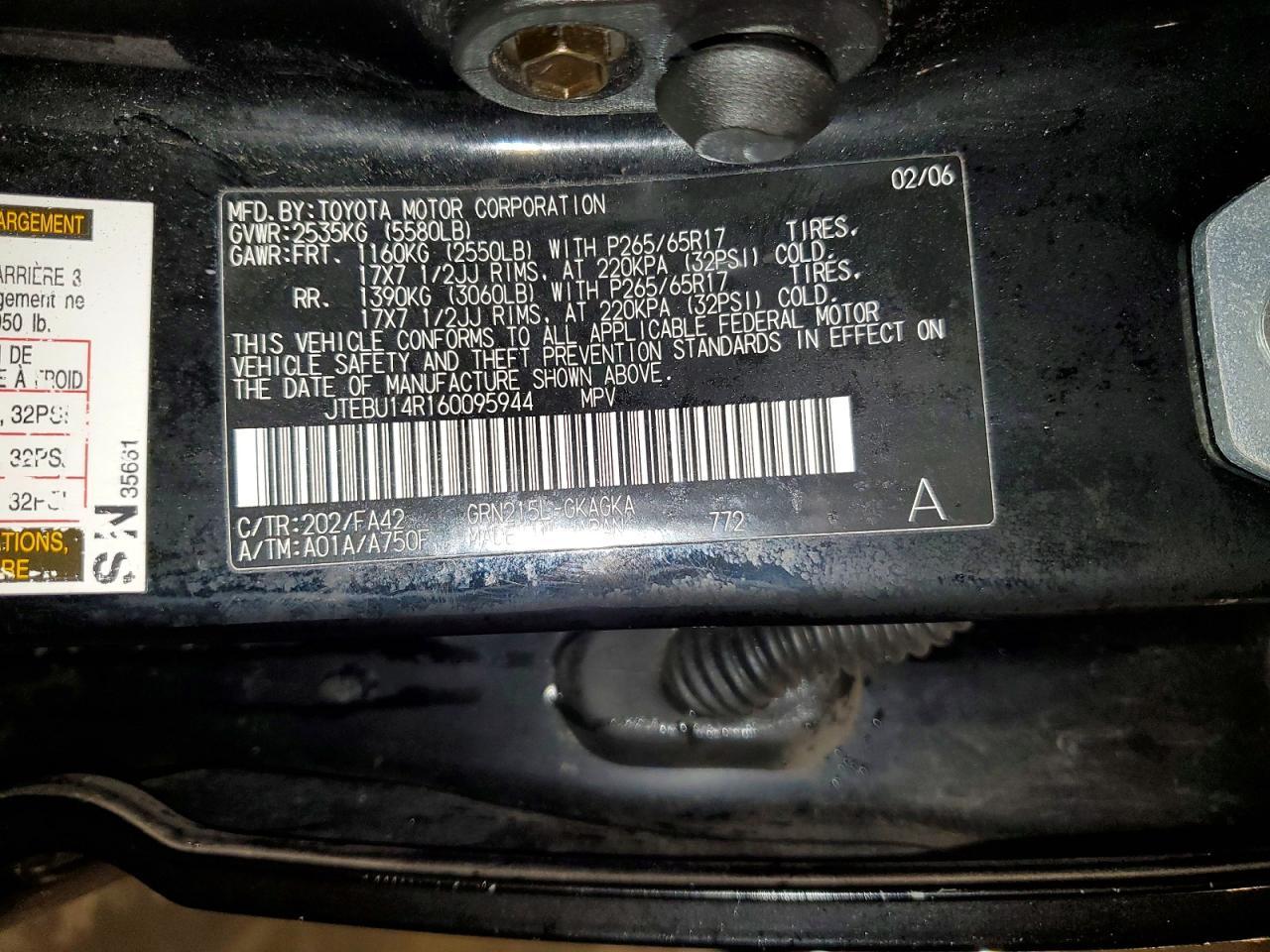 2006 TOYOTA 4Runner