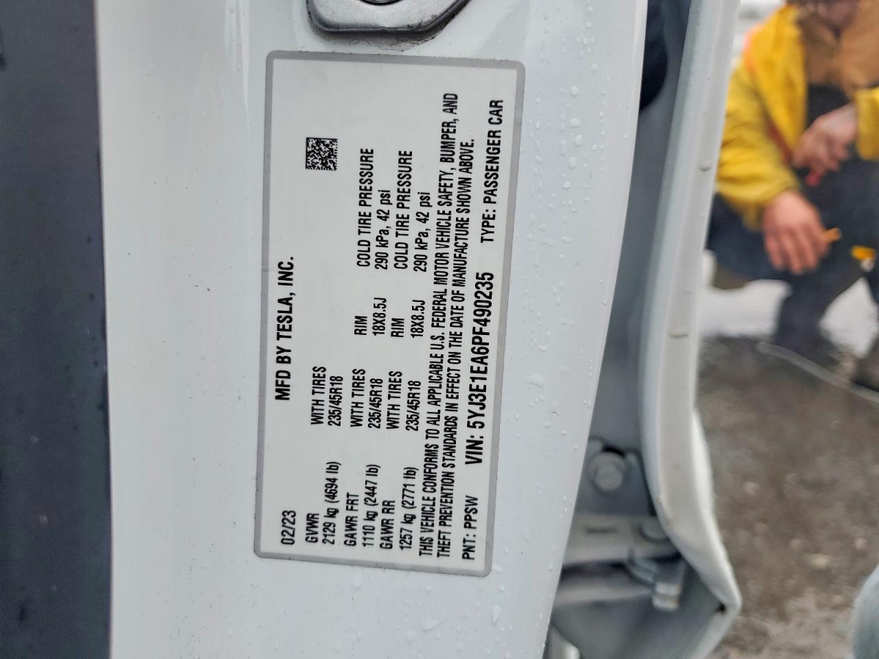 2023 TESLA MODEL 3