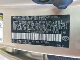 2004 TOYOTA CAMRY