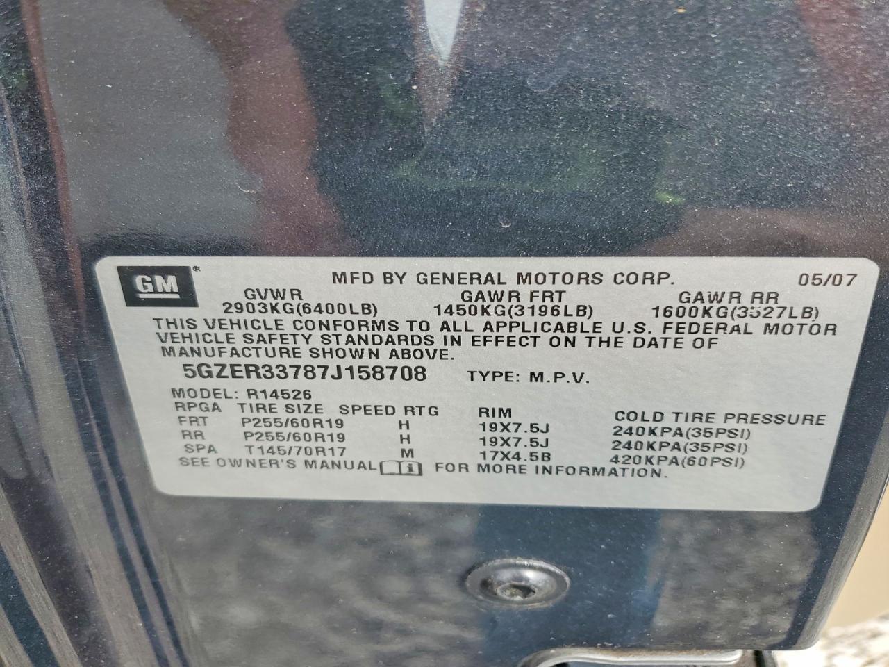 2007 SATURN Outlook