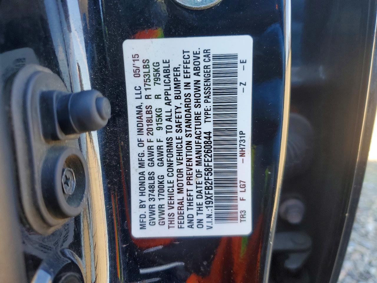 2015 HONDA CIVIC