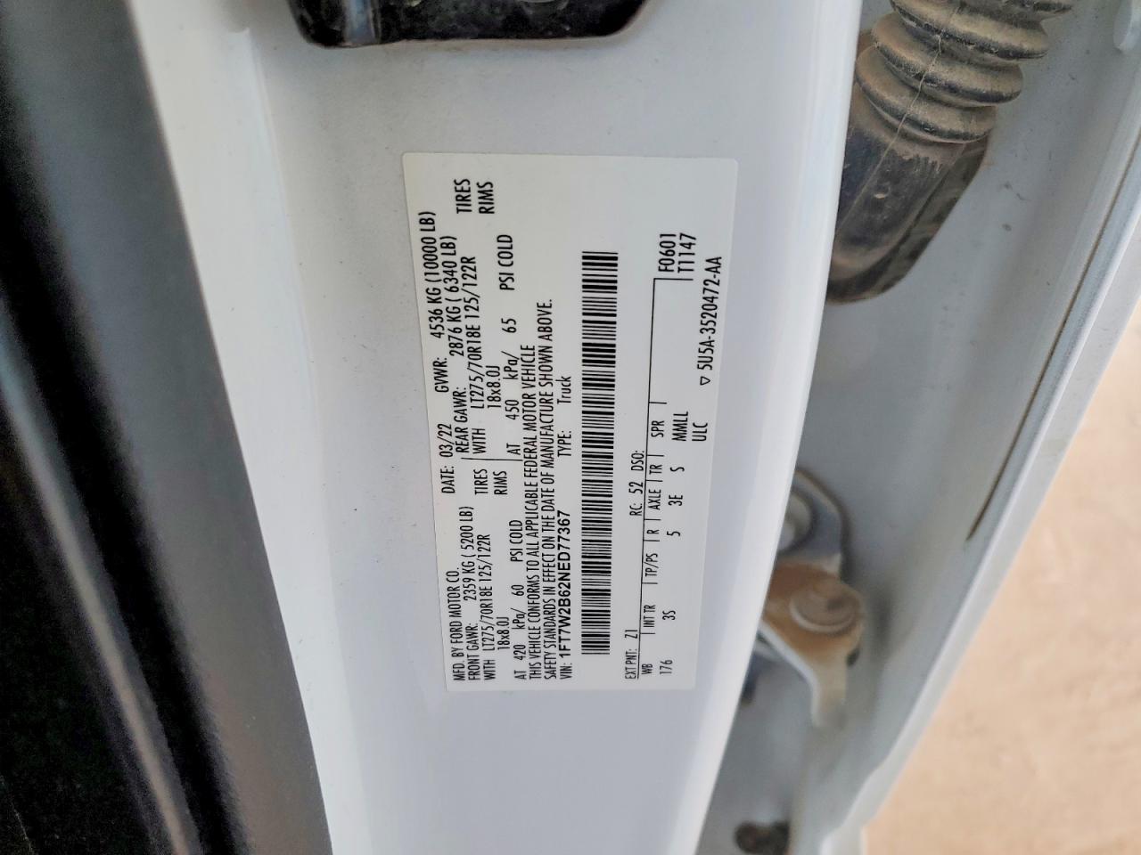 2022 FORD F250