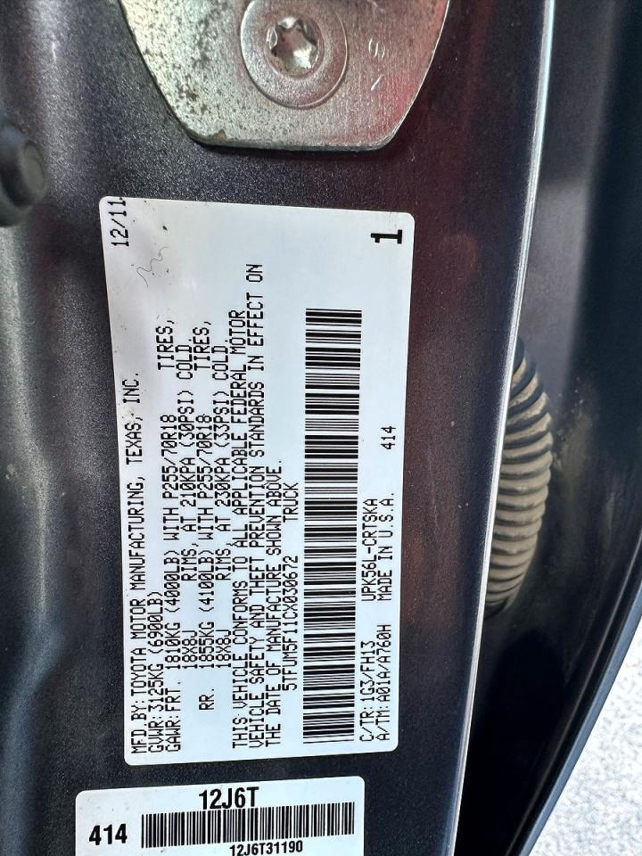 2012 TOYOTA TUNDRA