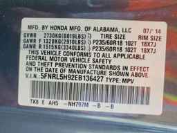 2014 HONDA ODYSSEY