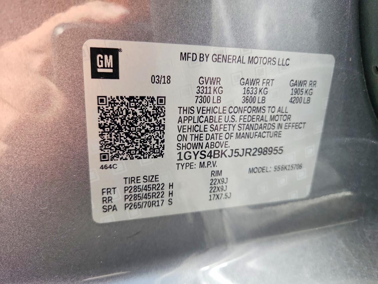 2018 CADILLAC ESCALADE