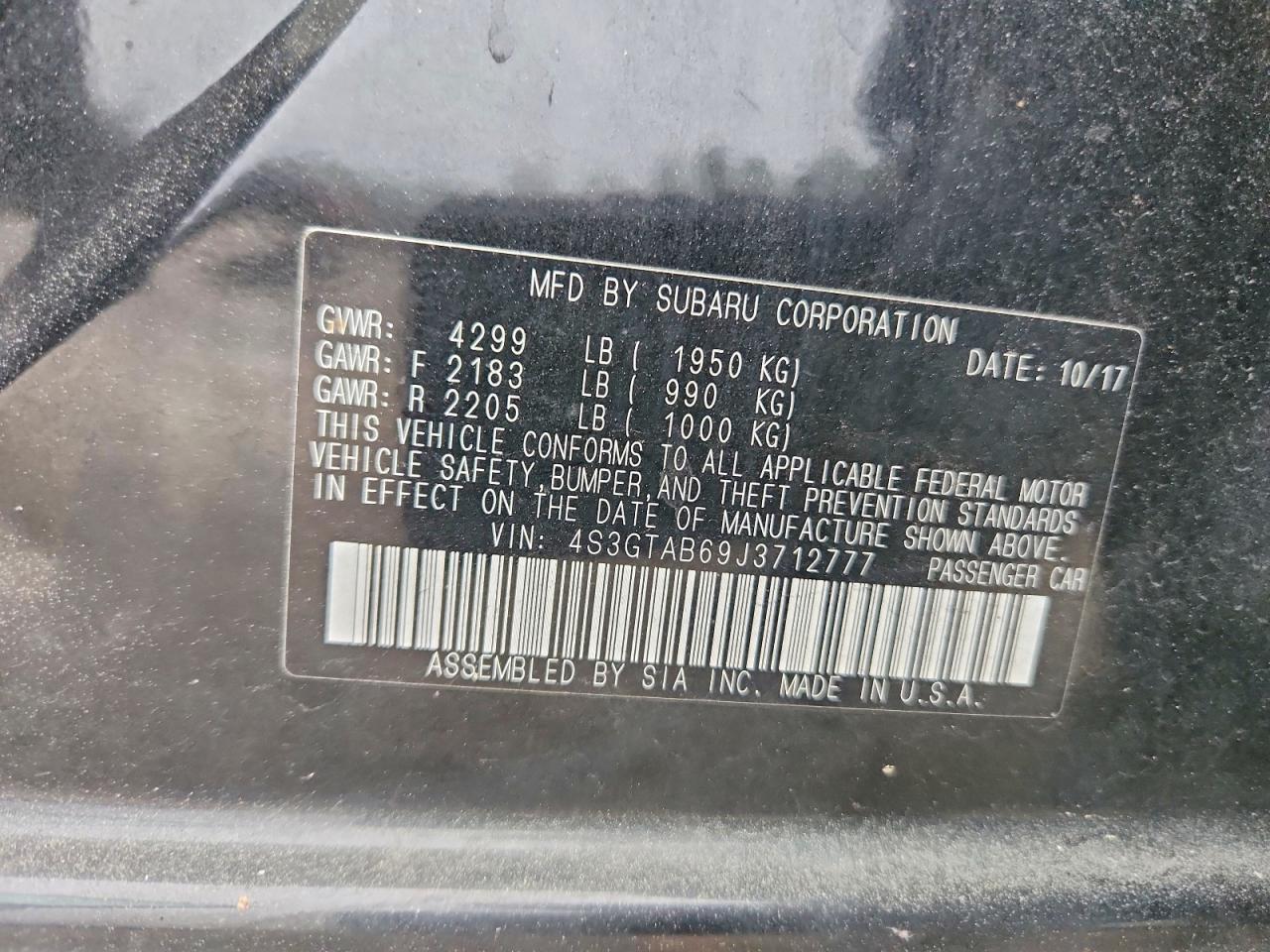 2018 SUBARU IMPREZA