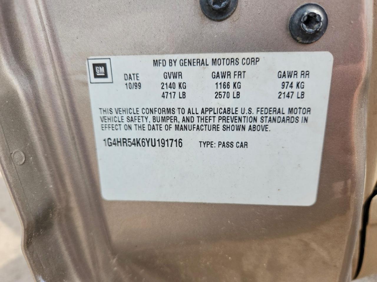 2000 BUICK Lesabre