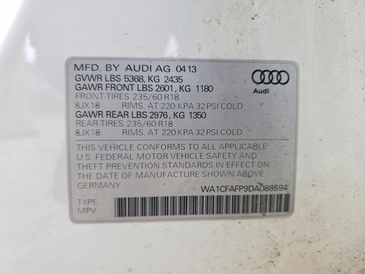 2013 AUDI Q5