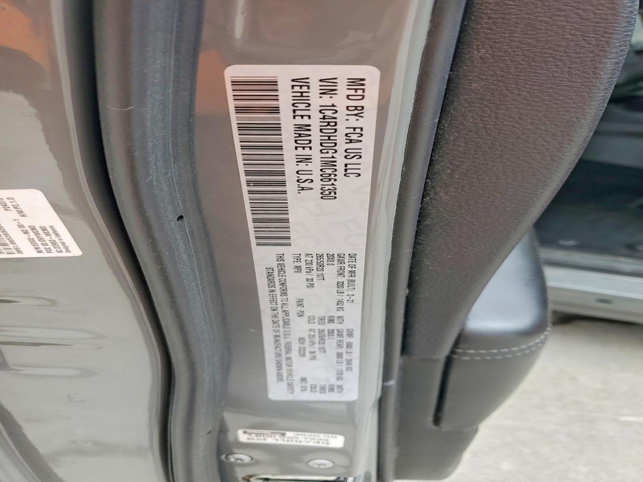 2021 DODGE DURANGO