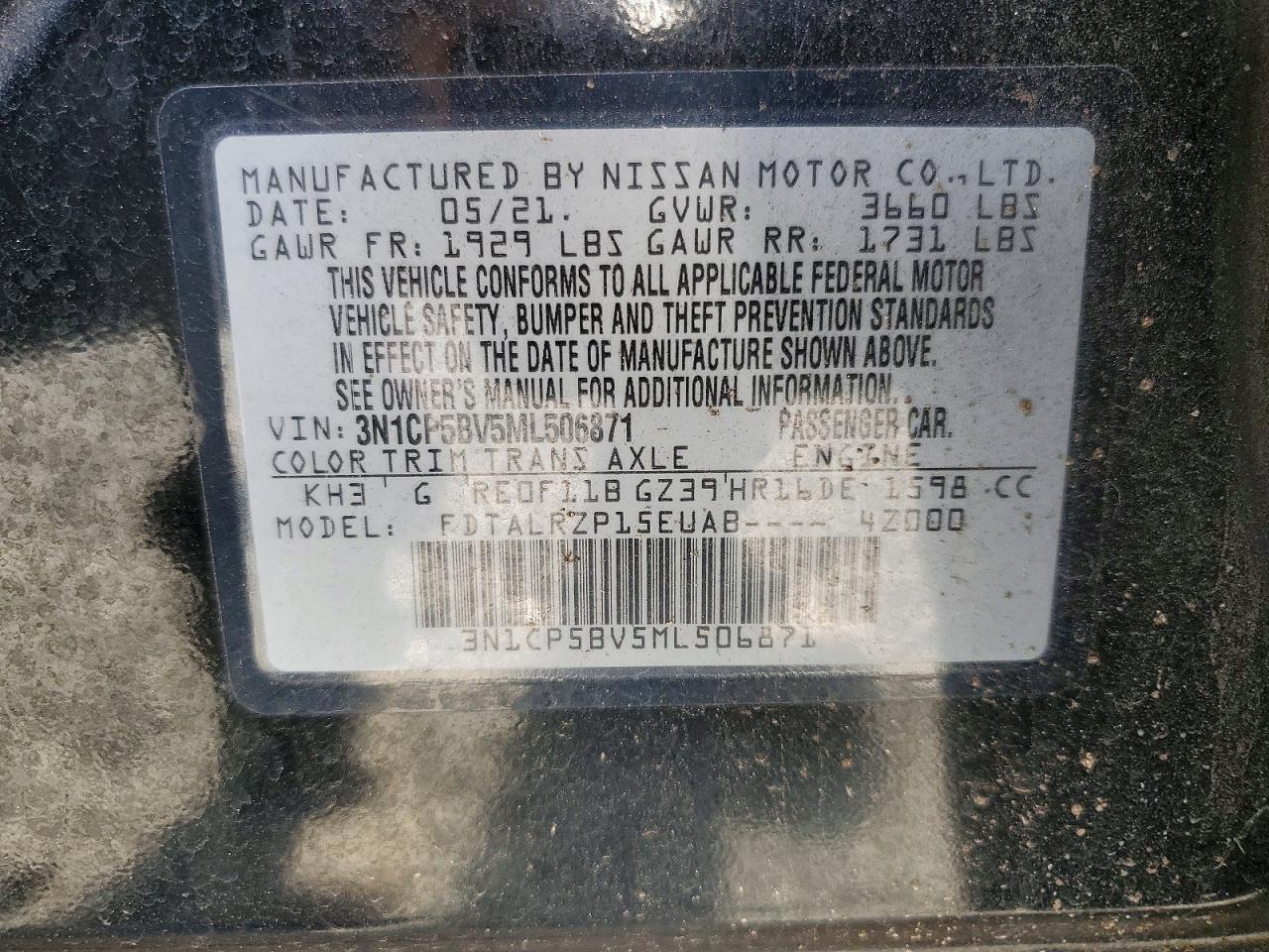 2021 NISSAN KICKS