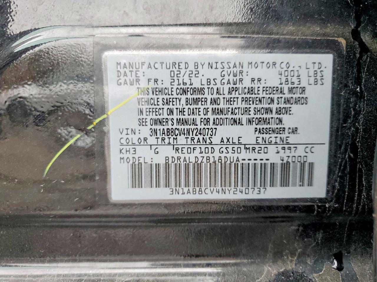 2022 NISSAN SENTRA