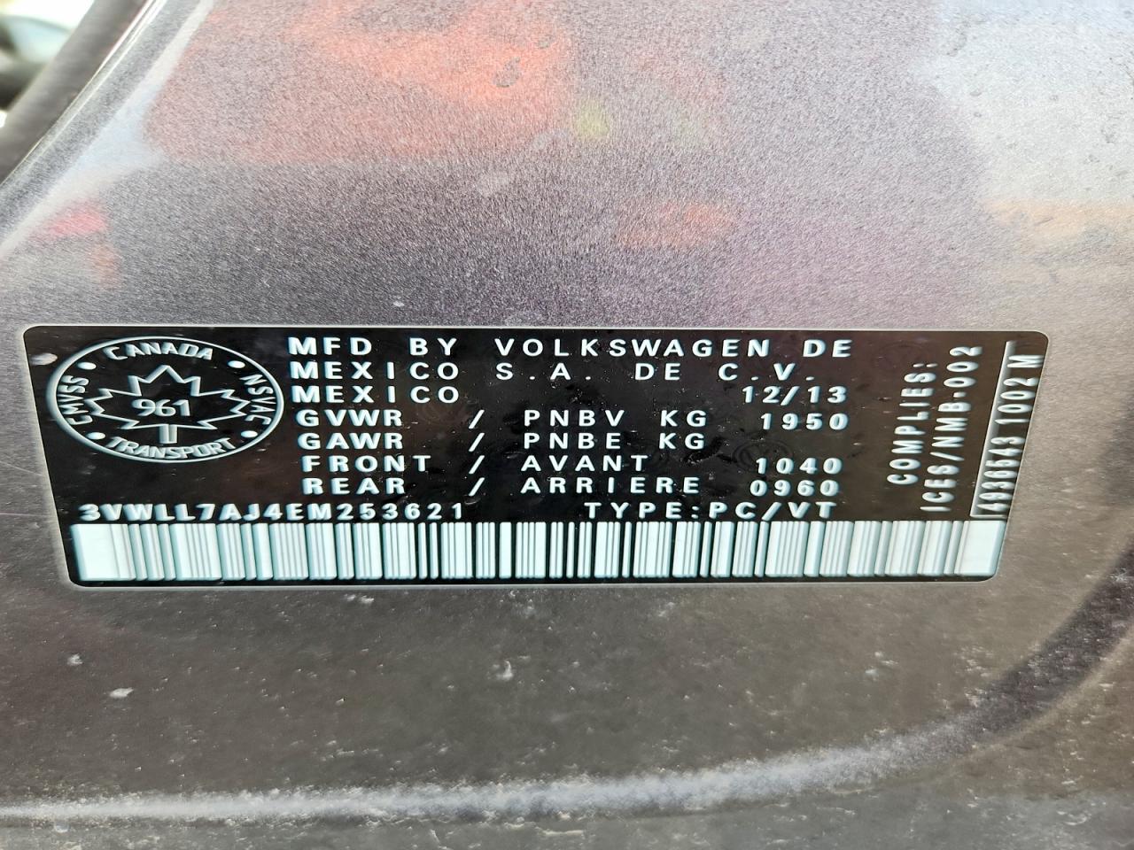 2014 VOLKSWAGEN JETTA