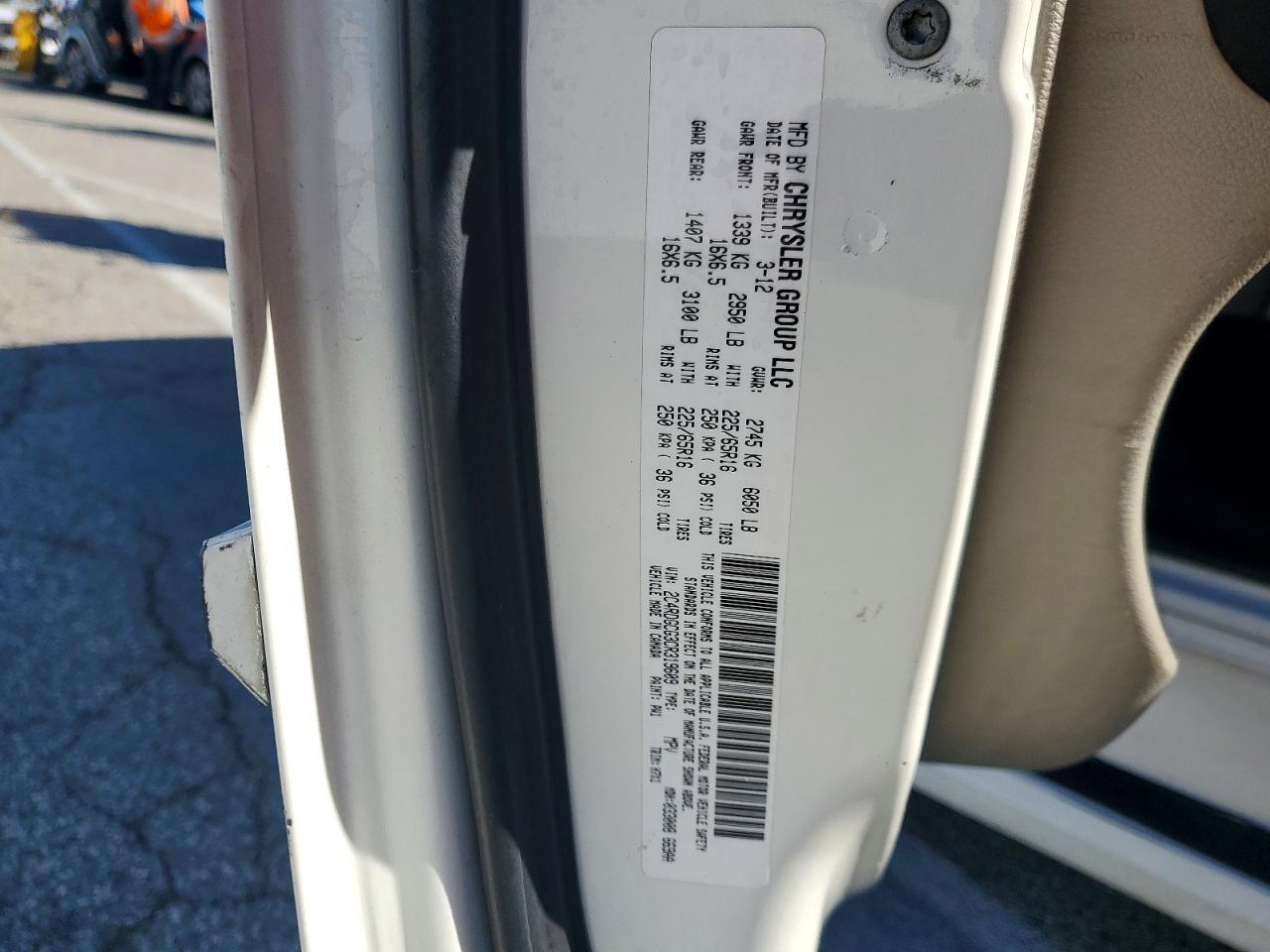 2012 DODGE GRAND CARAVAN