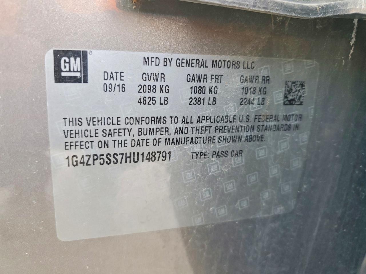 2017 BUICK LACROSSE