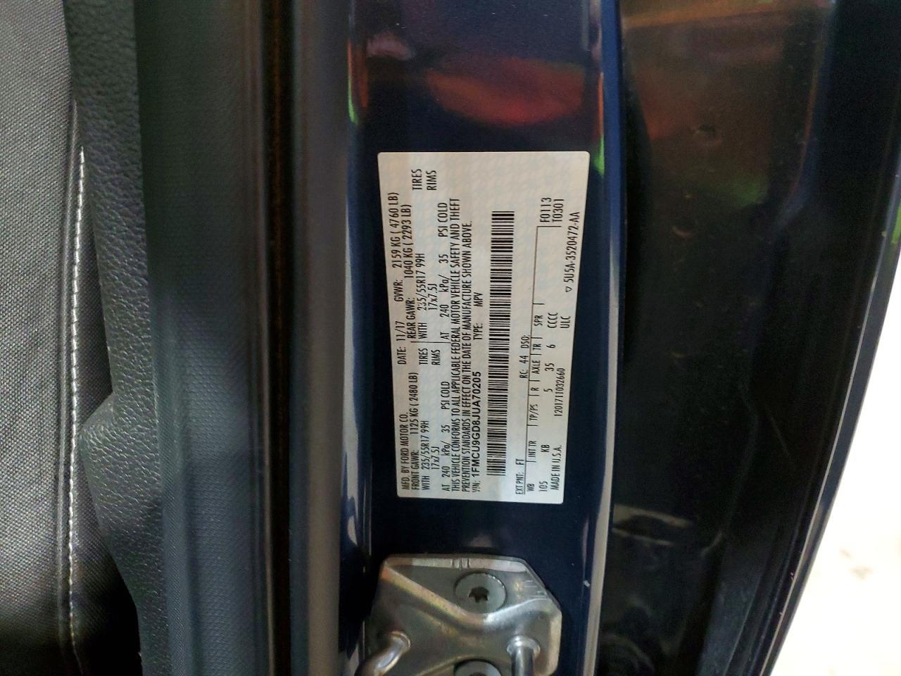 2018 FORD ESCAPE