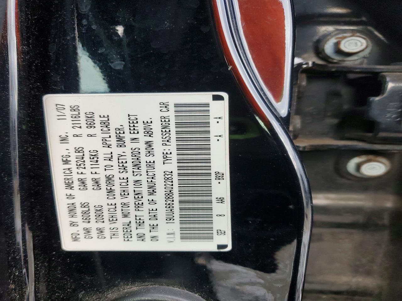2008 ACURA TL