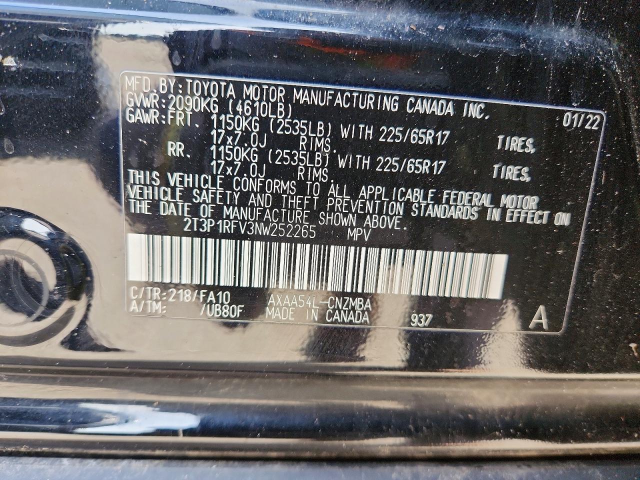 2022 TOYOTA RAV4