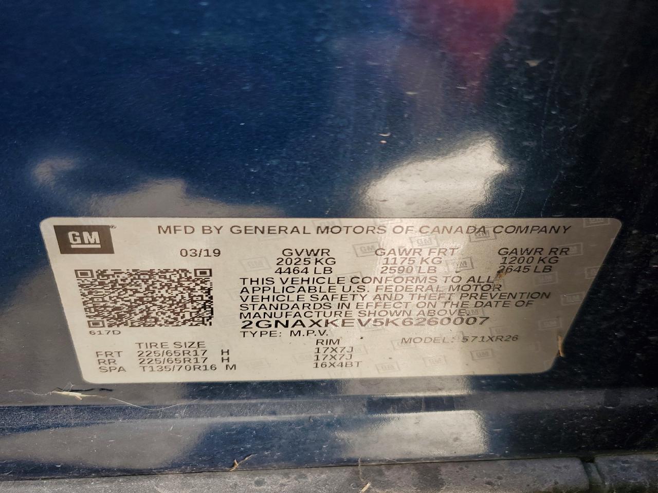 2019 CHEVROLET EQUINOX