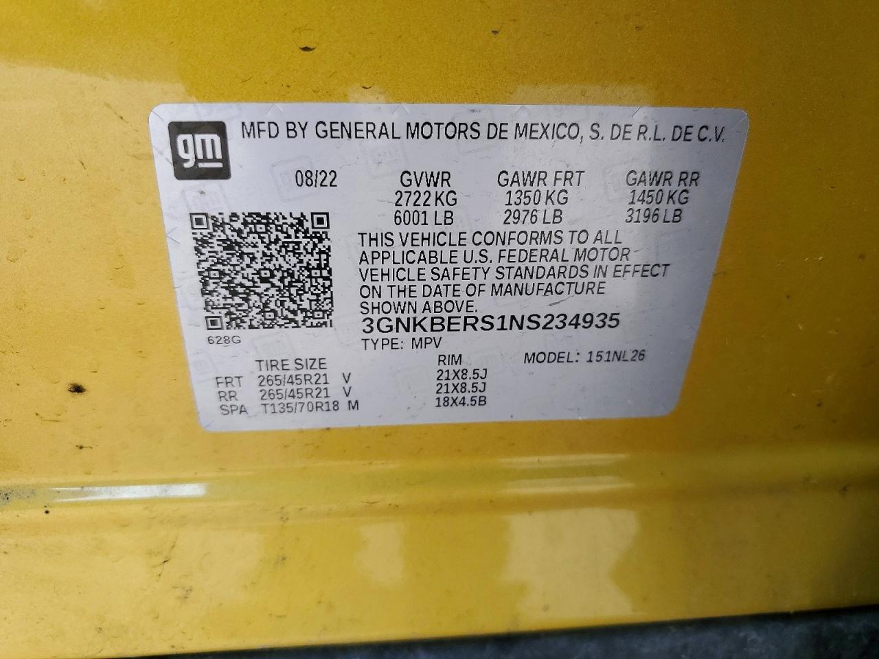 2022 CHEVROLET BLAZER