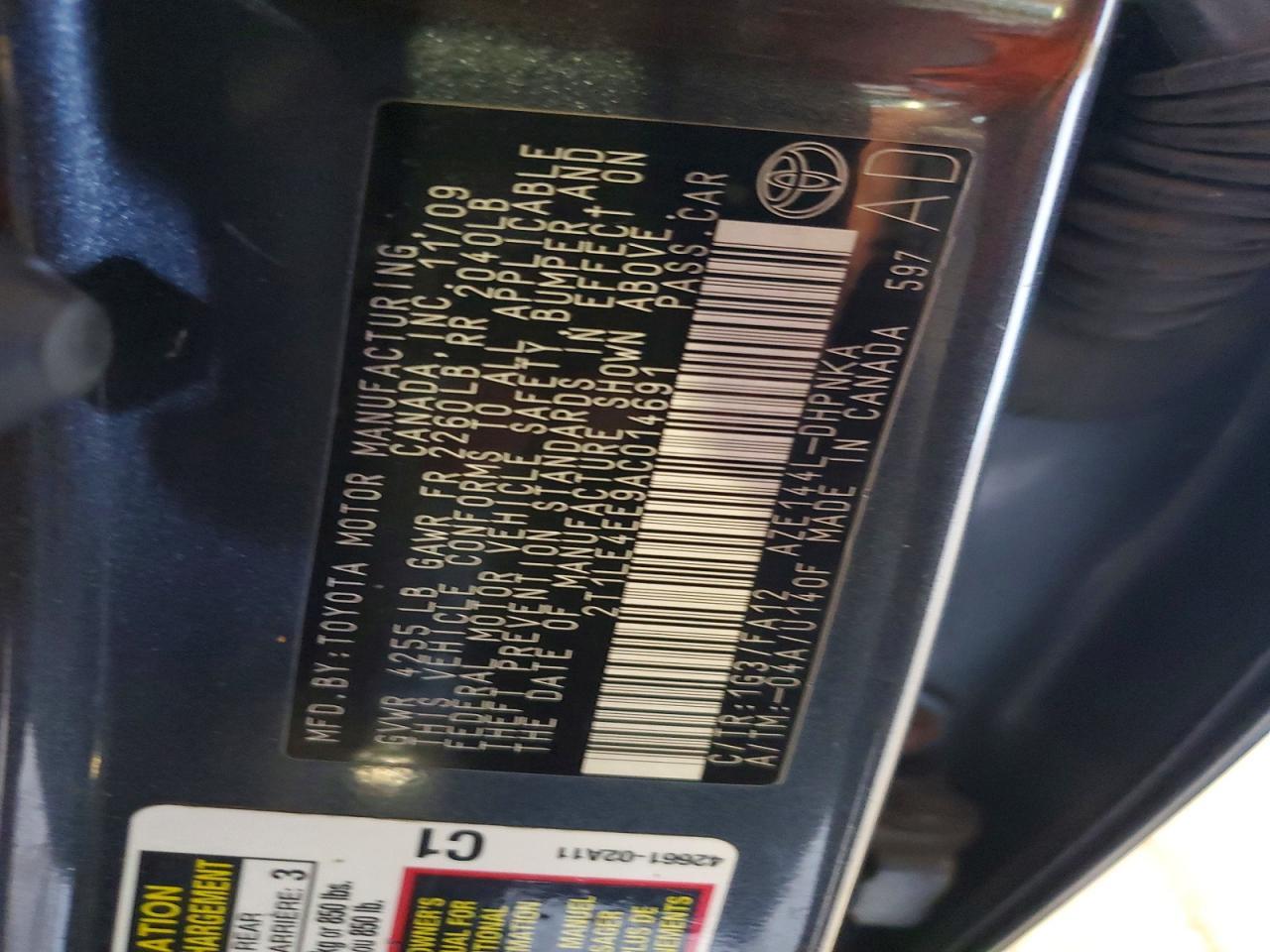 2010 TOYOTA MATRIX