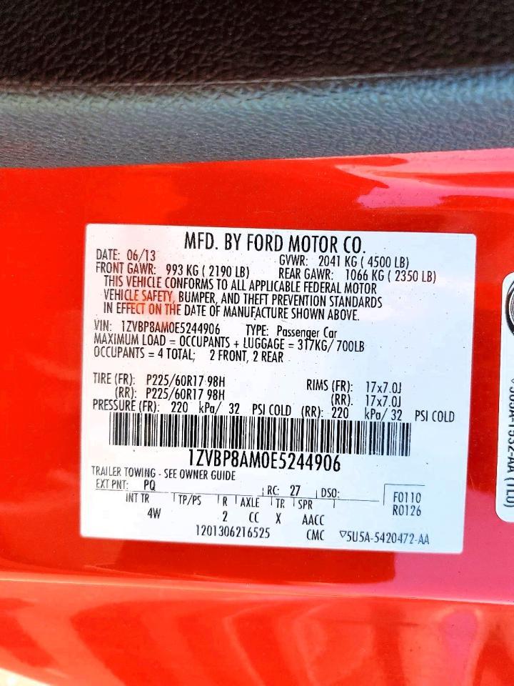2014 FORD MUSTANG