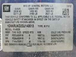 2013 CHEVROLET TRAVERSE