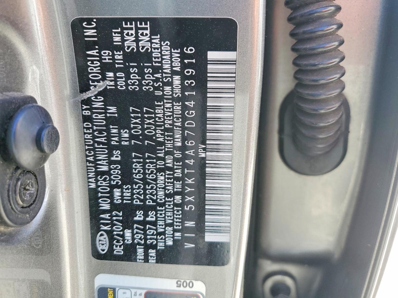 2013 KIA SORENTO
