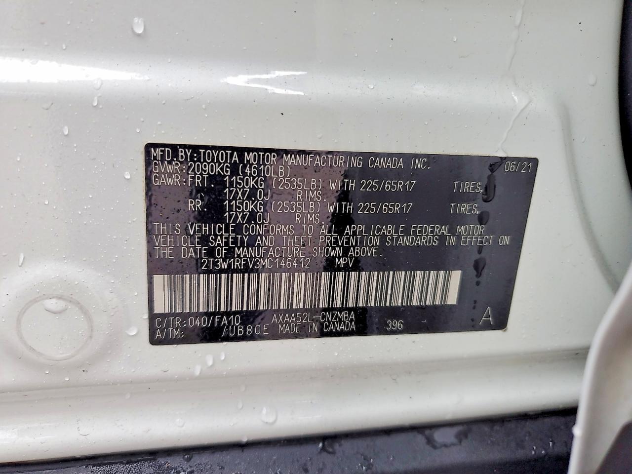 2021 TOYOTA RAV4