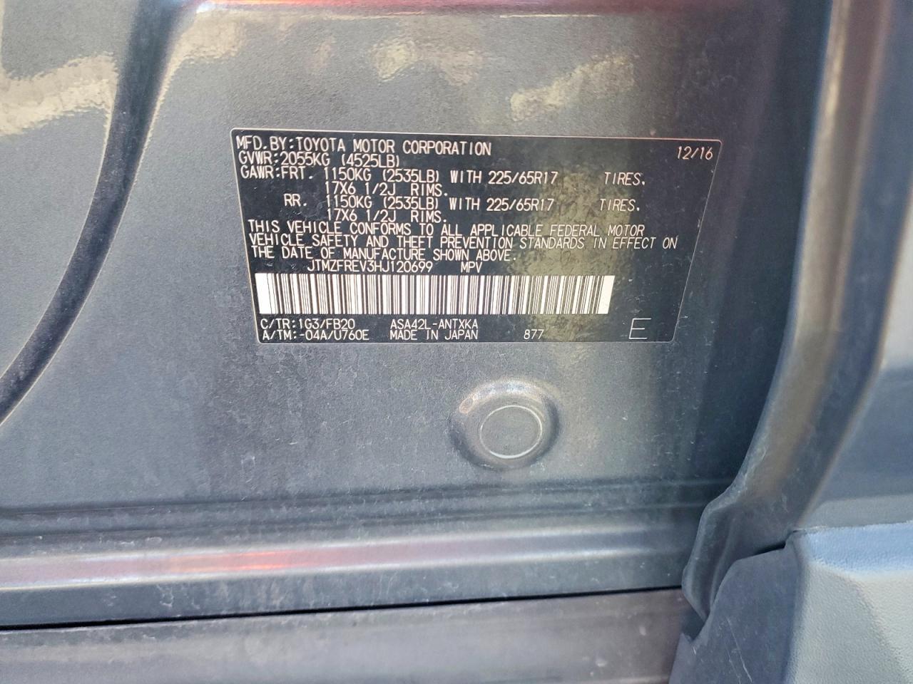 2017 TOYOTA RAV4