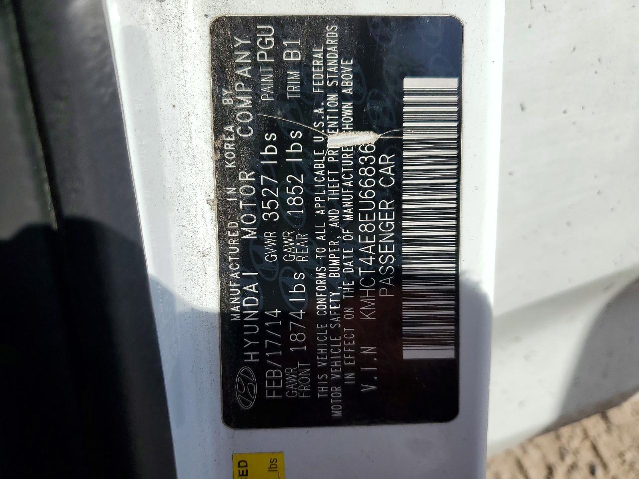 2014 HYUNDAI ACCENT