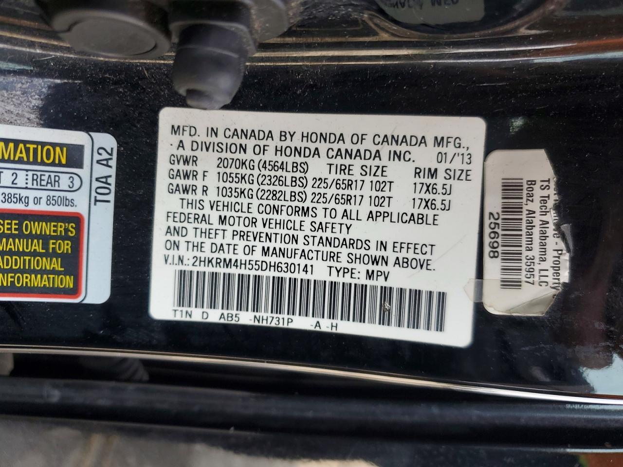 2013 HONDA CR-V