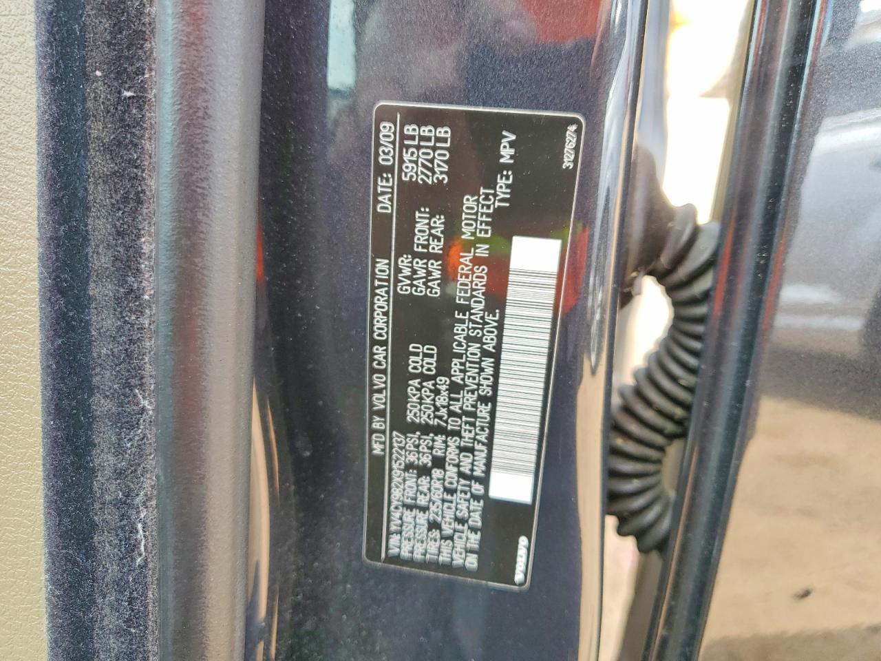 2009 VOLVO XC90