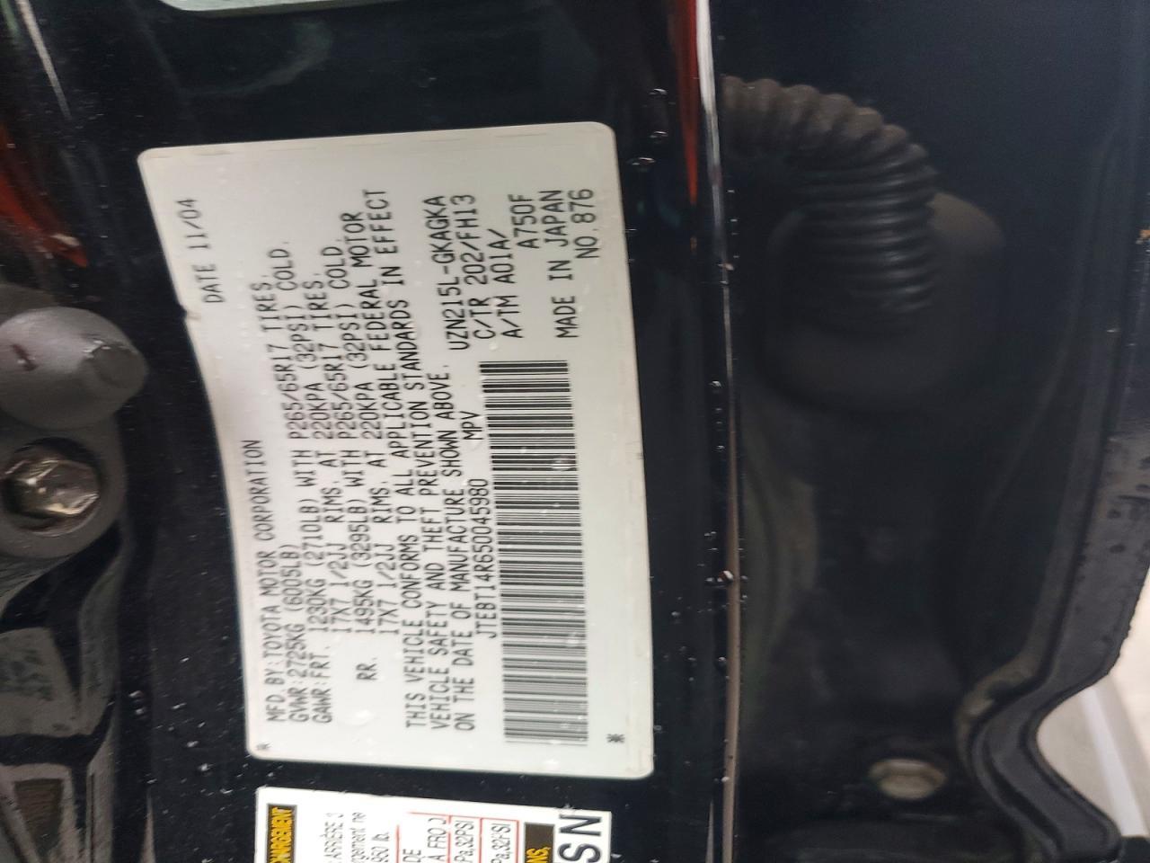 2005 TOYOTA 4Runner