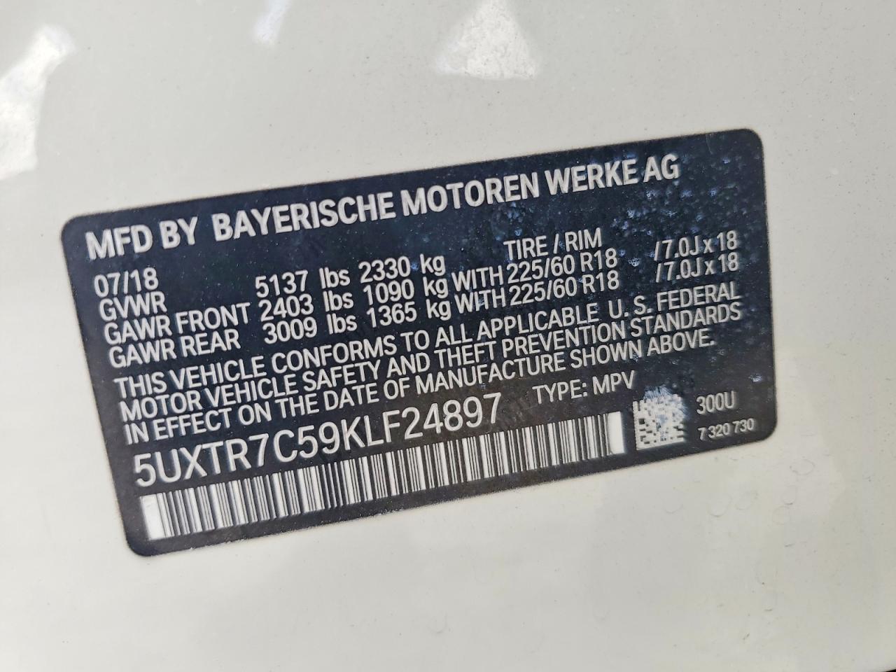 2019 BMW X3