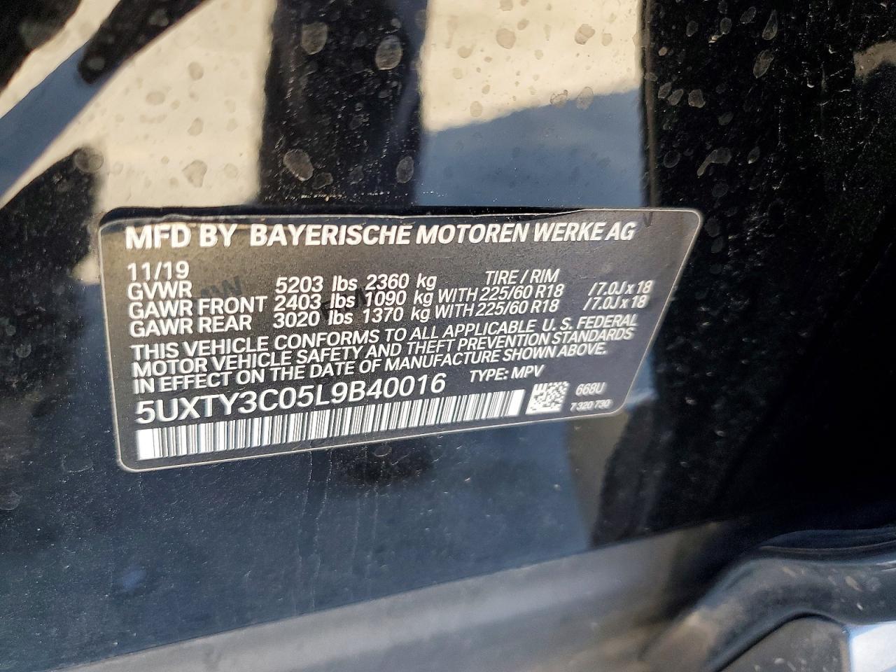 2020 BMW X3