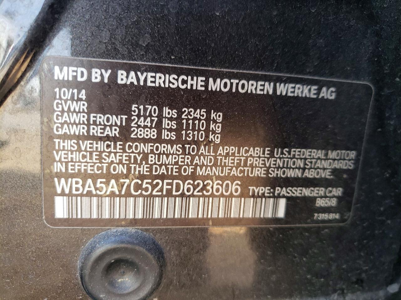 2015 BMW 5 series