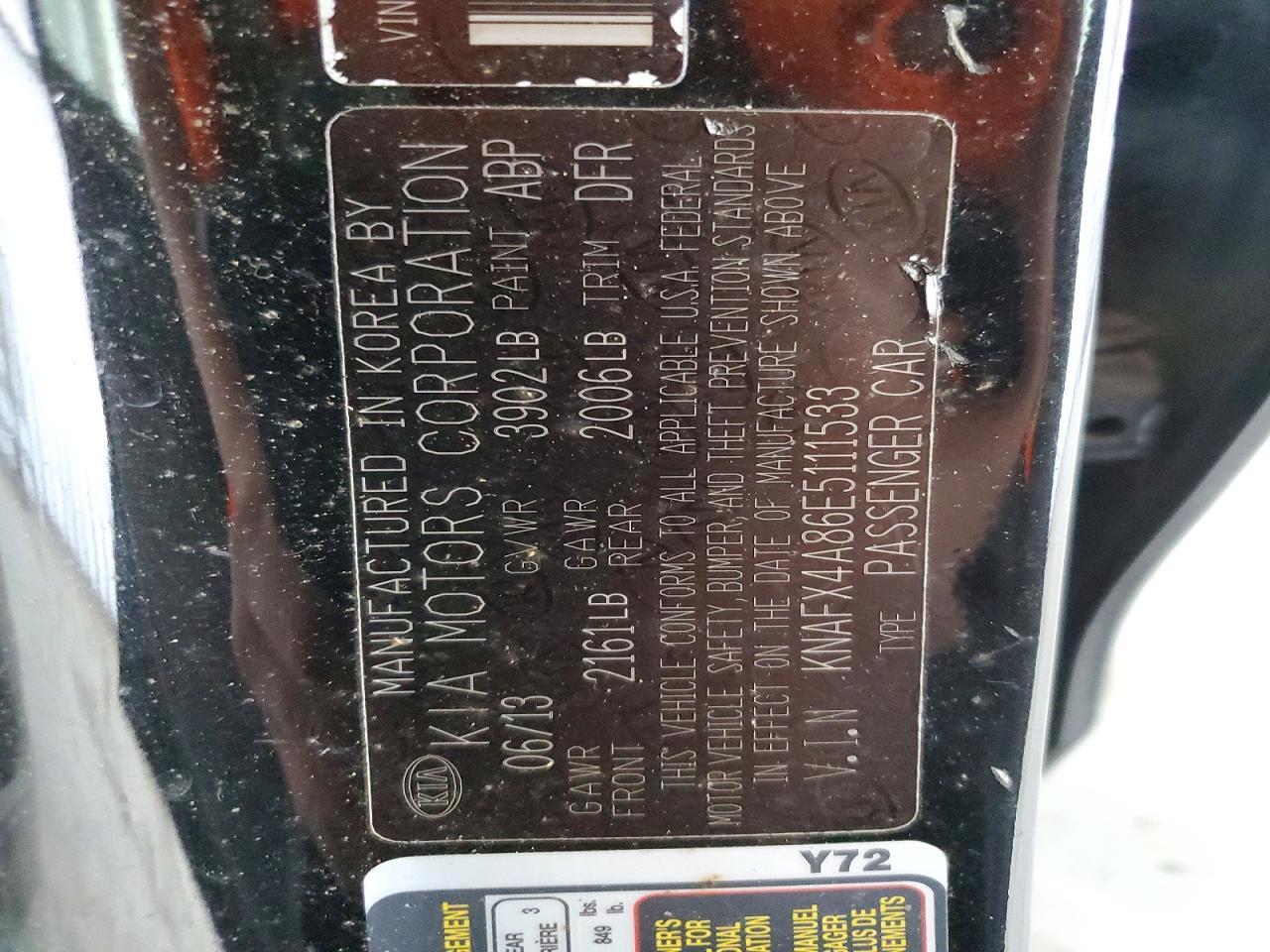 2014 KIA FORTE