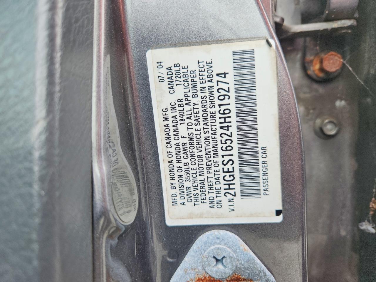2004 HONDA CIVIC
