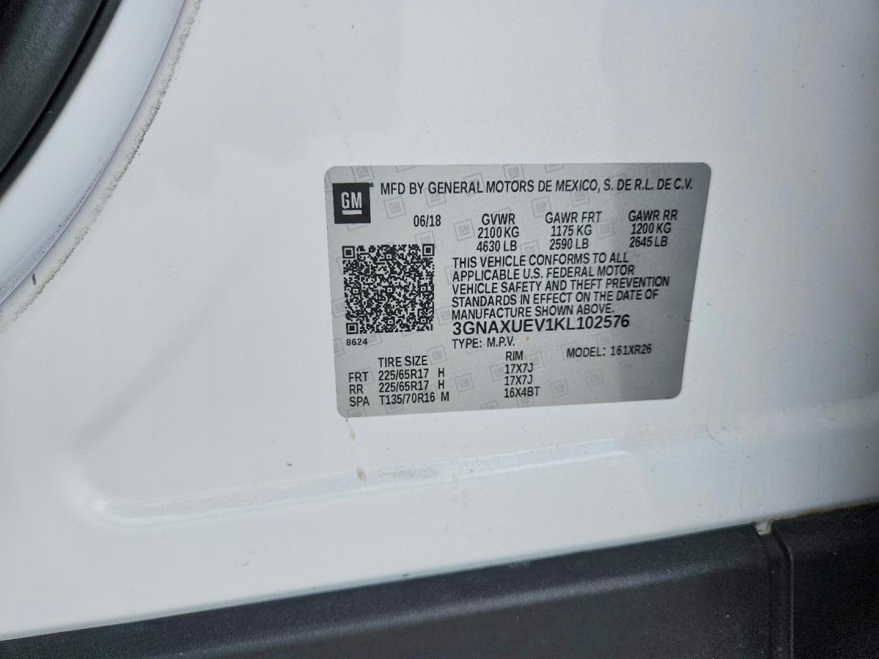 2019 CHEVROLET EQUINOX