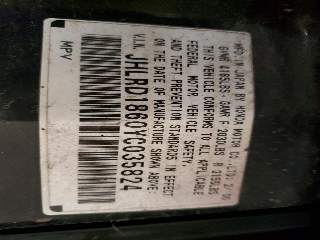 2000 HONDA CR-V