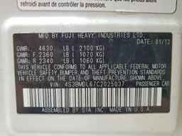 2012 SUBARU Legacy