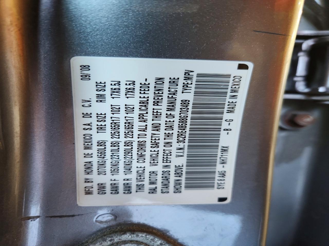 2008 HONDA CR-V