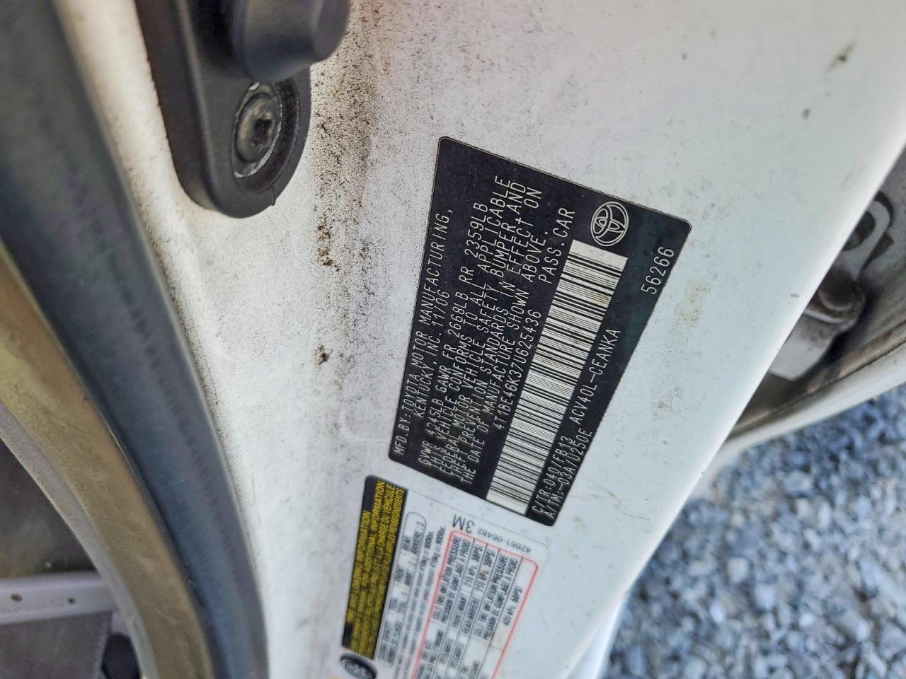 2007 TOYOTA CAMRY